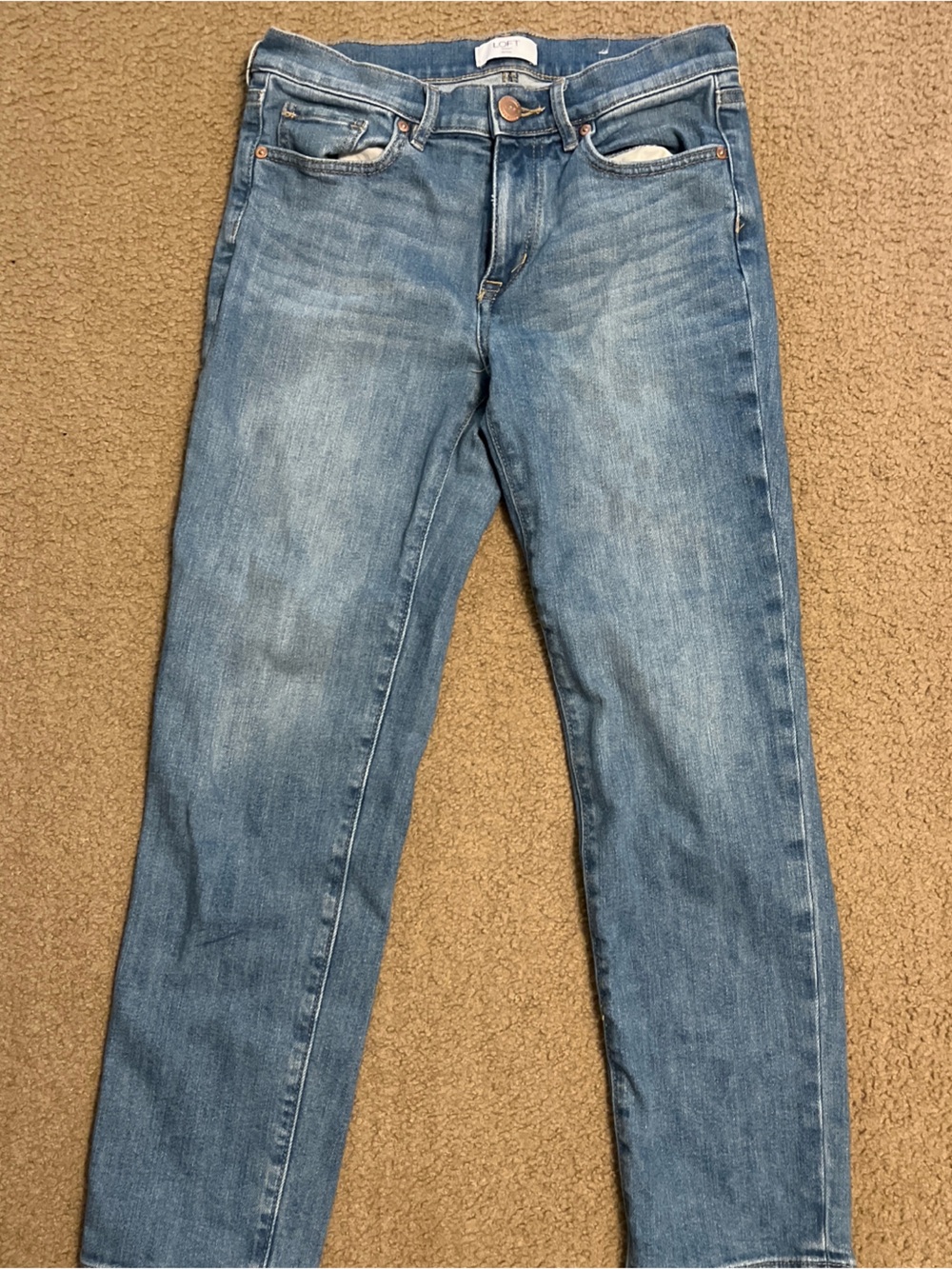 LOFT Petite Boyfriend Jeans